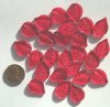 25 18x13mm Red Leaves